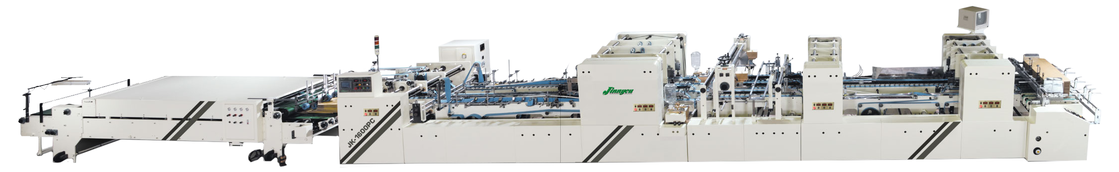  JK-1600PC Automatic Folder Gluer Machine